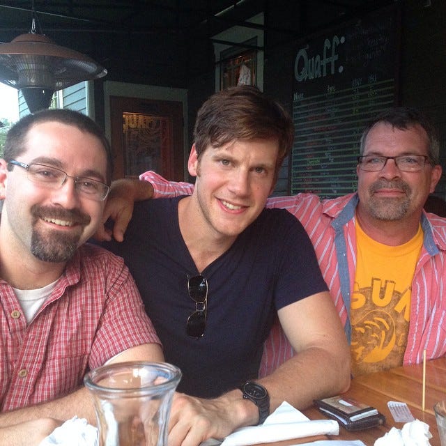 Our reunion at Quaff On! in Bloomington, IN. -----------------------------
