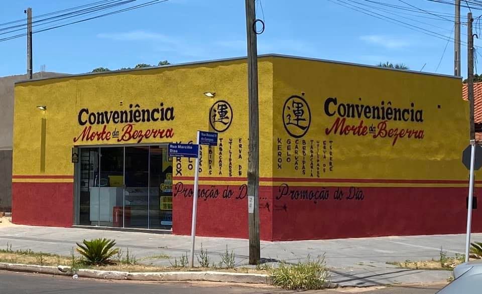 foto de uma loja de conveniência chamada Morte da Bezerra.