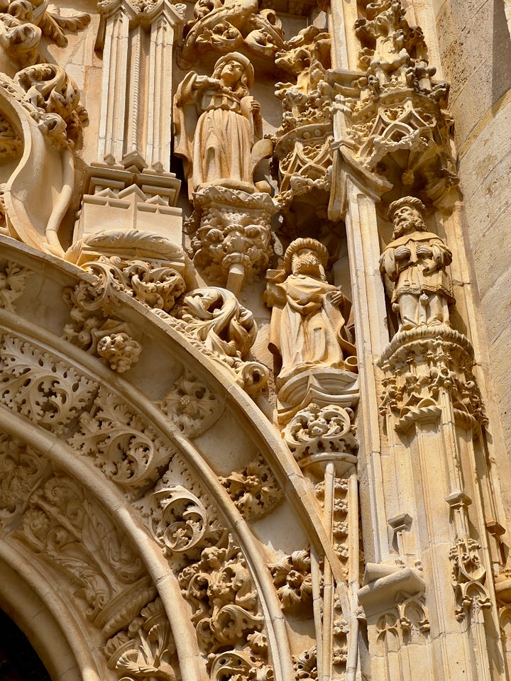 South portal at the Convent of Christ in Tomar, Portugal