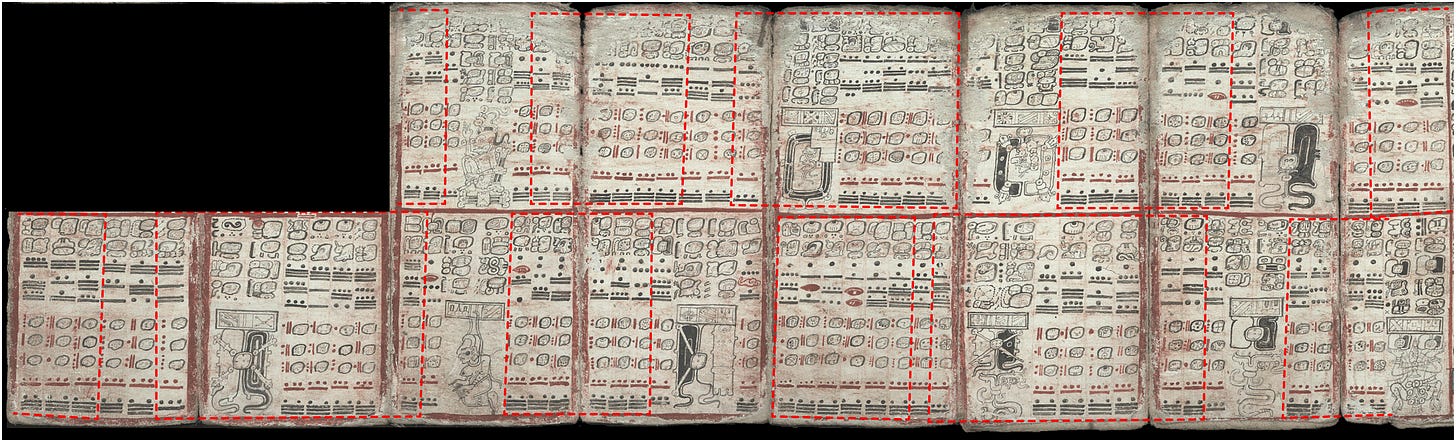 Eclipse table of the ancient Mayan Dresden Codex. Justeson & Lowry, 2025.
