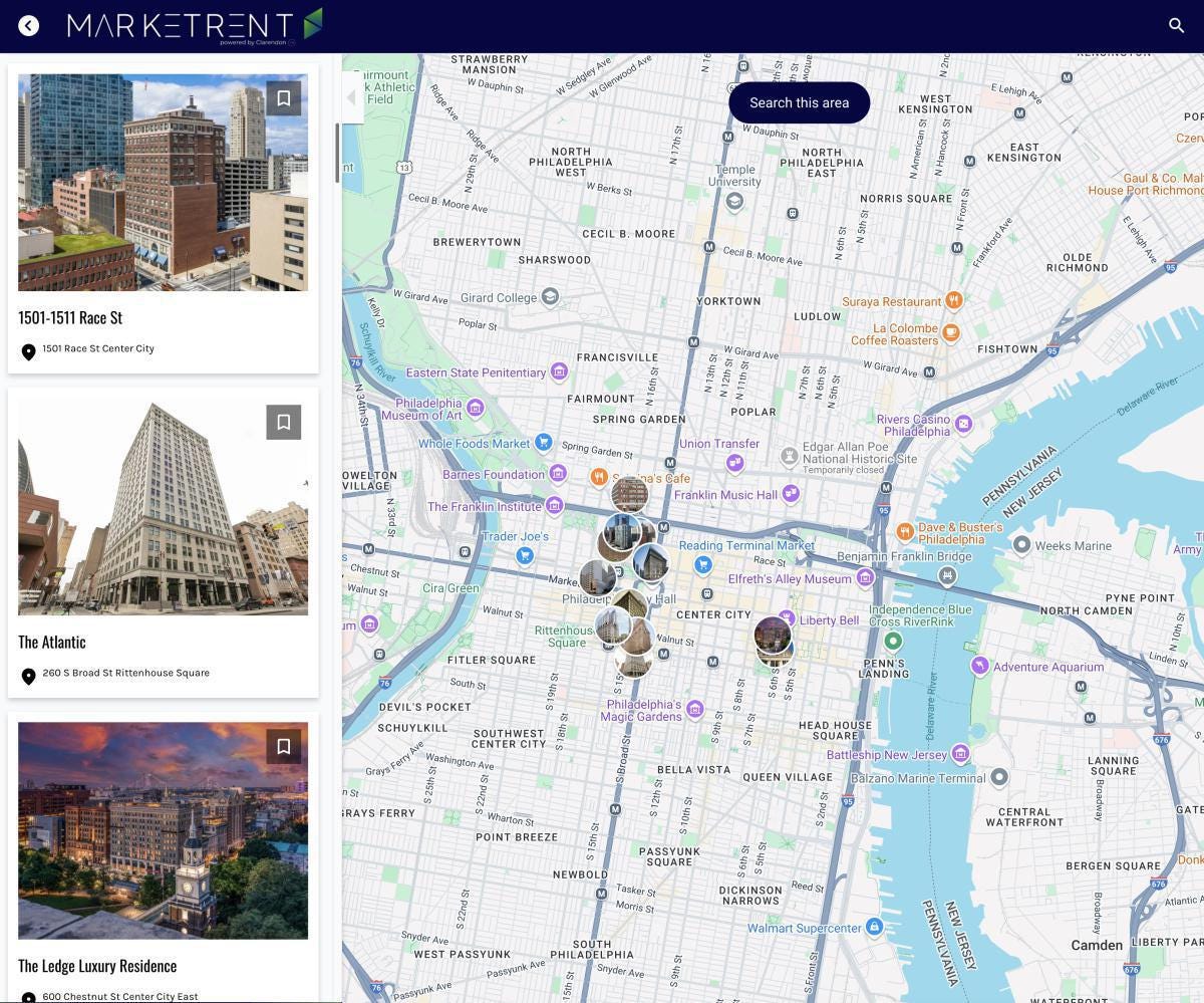 Philadelphia Adaptive Reuse: Center City Project Map