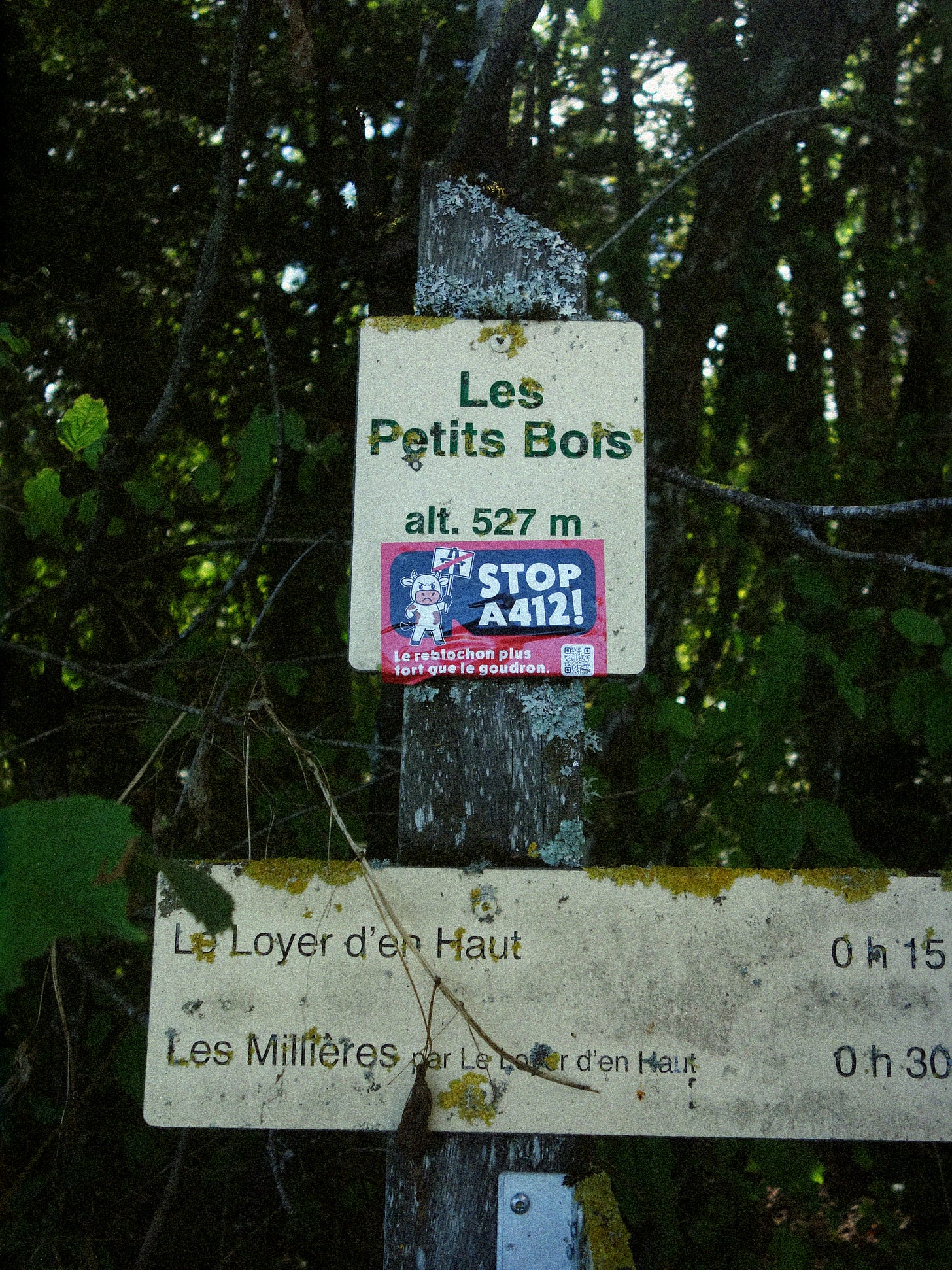 Stickers Stop A412 en Haute-Savoie