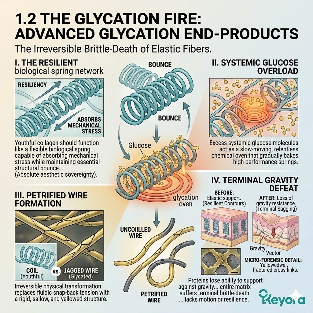 Mechanism of Advanced Glycation End-Products inducing the Brittle-Death of elastic fibers to liquidate the Four-Drive System and Neurological Sovereignty. Mechanism of Advanced Glycation End-Products inducing the Brittle-Death of elastic fibers to liquidate the Four-Drive System and Neurological Sovereignty.