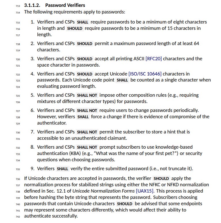 The Password Verifiers page on NIST SP 800-63B-4 