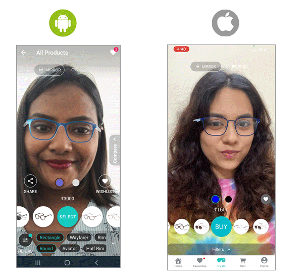 Lenskart&#39;s AR Tool Guide: Try Glasses Online Using our AR Tool -  Spectacular by Lenskart