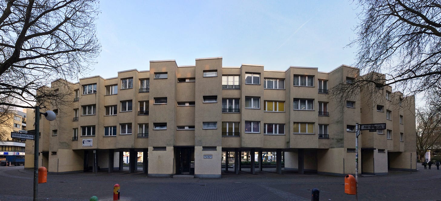 Housing blocks around Mehringplatz, 2017 Housing blocks around Mehringplatz, 2017
