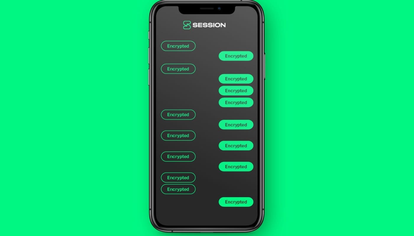 Mockup de un chat en Session. Mockup de un chat en Session.