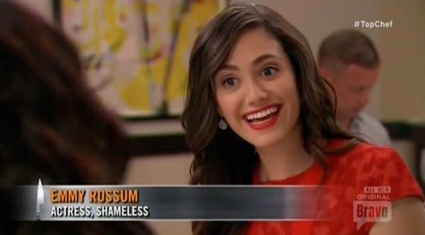 shameless emmy rossum on top chef boston 2014 images shameless emmy rossum on top chef boston 2014 images