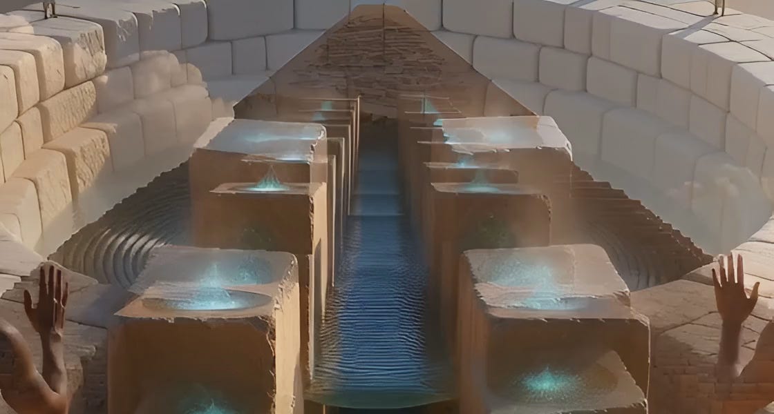 Pyramids Built Using Water Water Didn’t Lift the Pyramids — Frequency Did