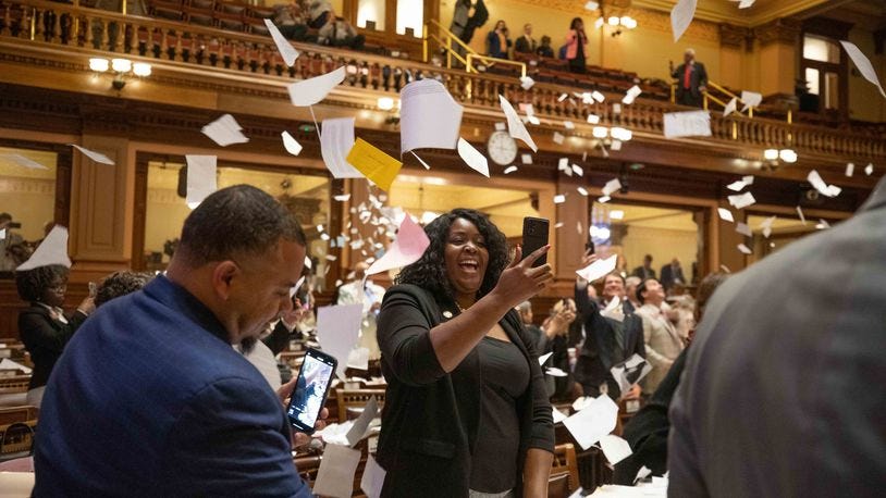 Georgia lawmakers get raises and higher pensions hoping for more diversity