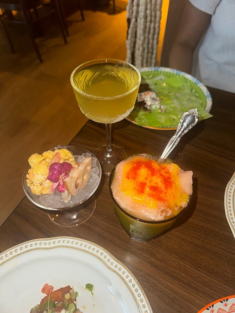 food from restaurant opening