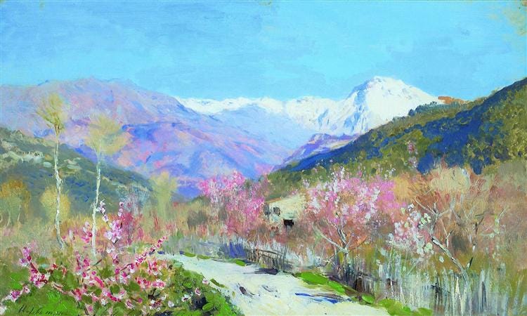 Spring in Italy, 1890 - Isaac Levitan