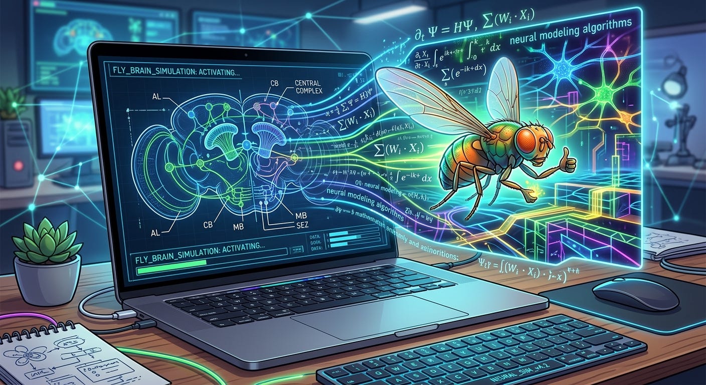 Fly Control Computer They Copied a Fly's Brain Into a Computer. It Started Walking. Nobody ...