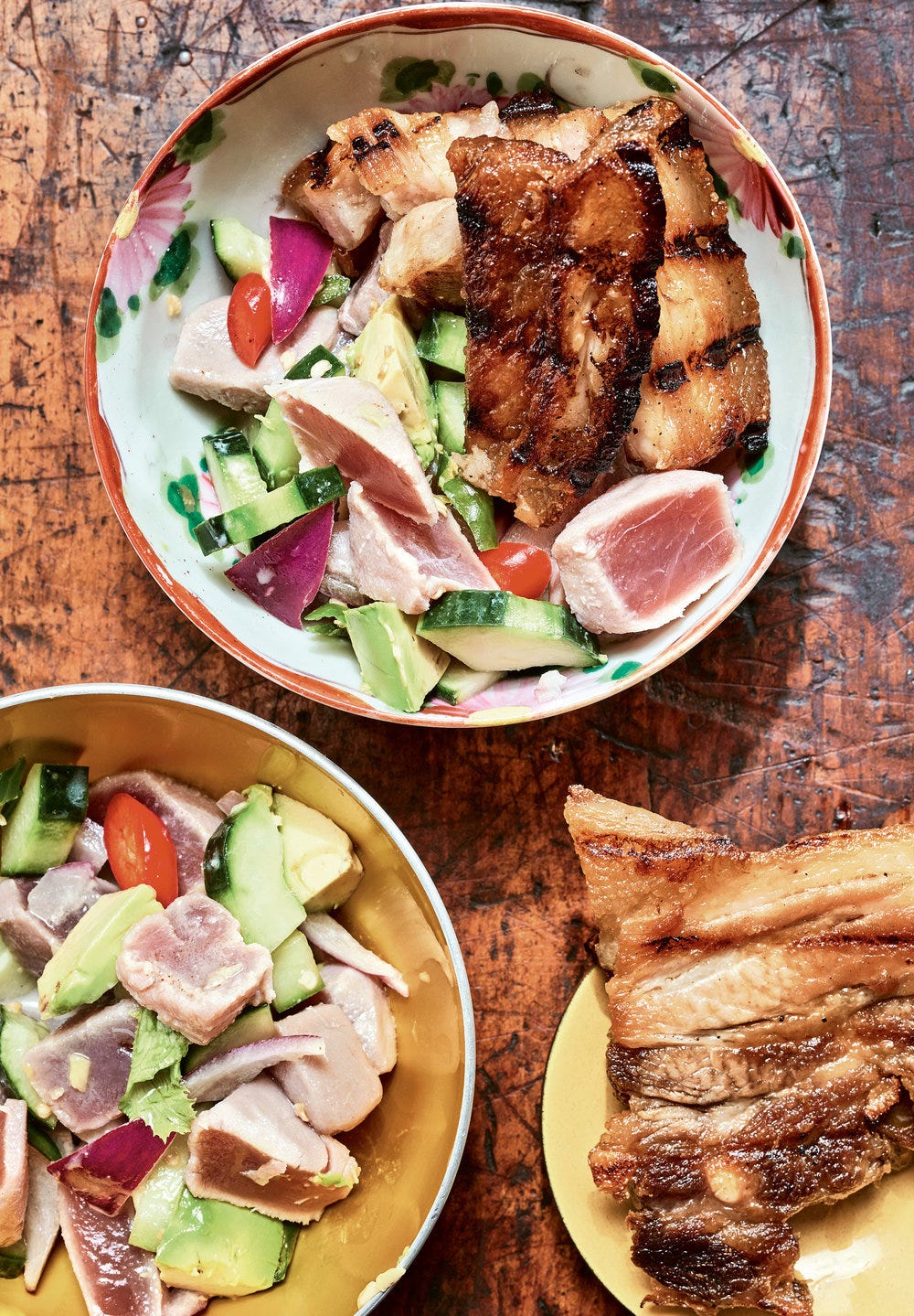 Sinuglaw (Cured Tuna With Grilled Pork)