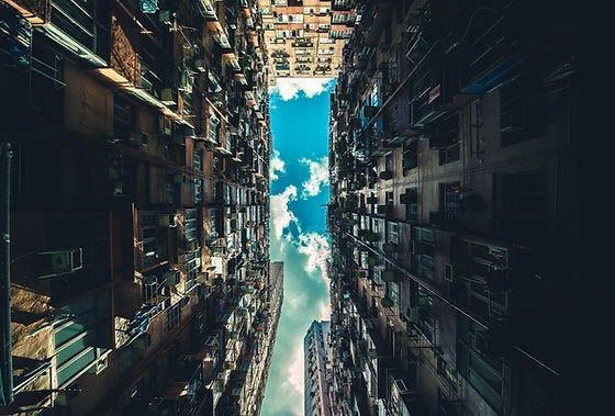 Hong Kong's vertical living.