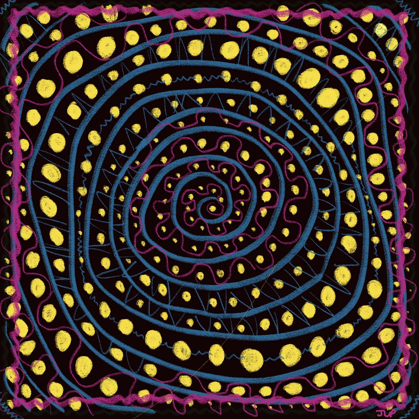 psychedelic spiral art