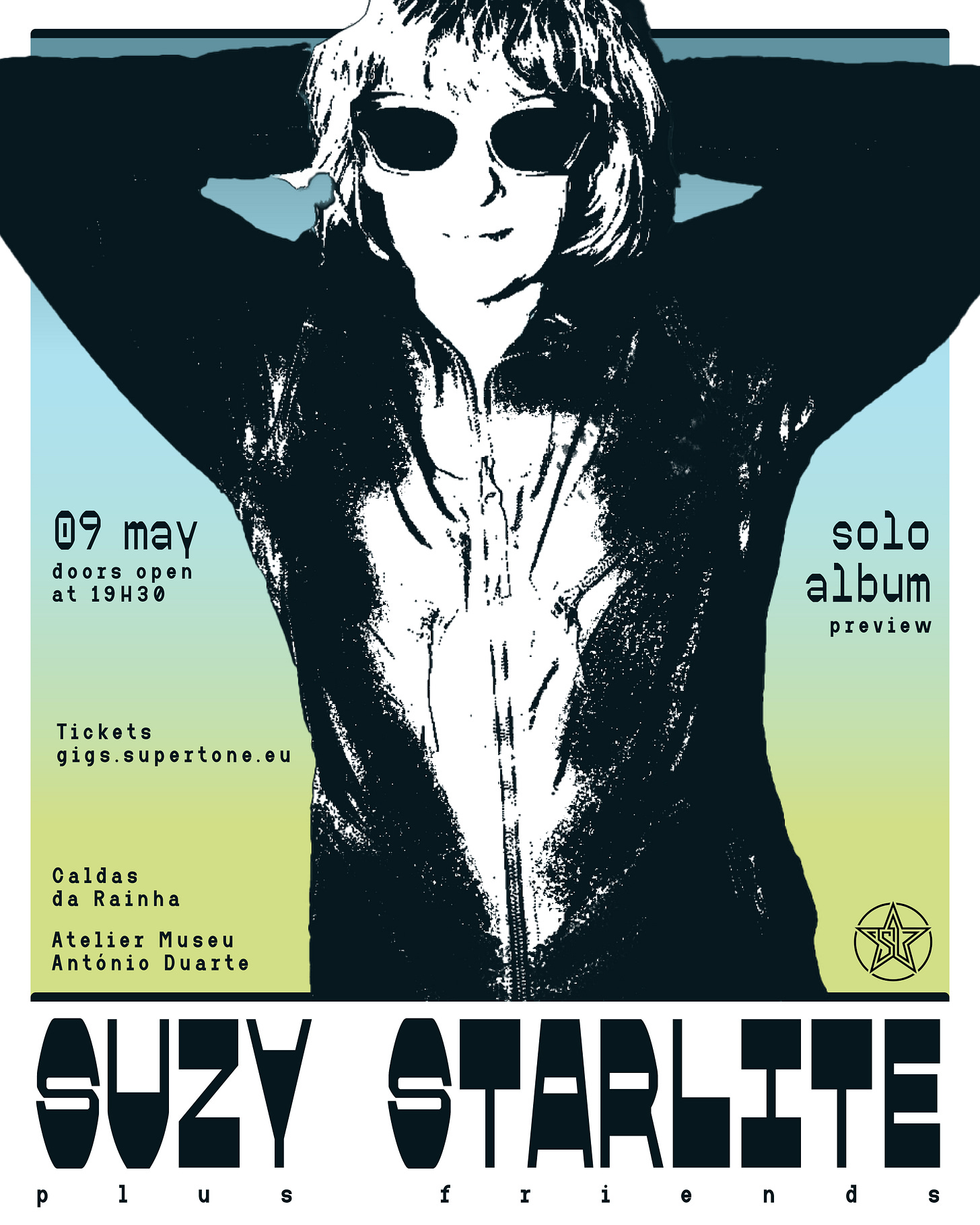 Suzy Starlite gig poster