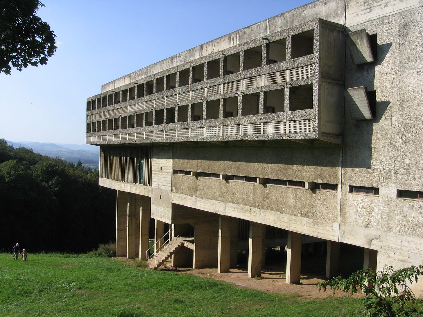 The convent of Sainte Marie de La Tourette near Lyon (1953–1960) The convent of Sainte Marie de La Tourette near Lyon (1953–1960)