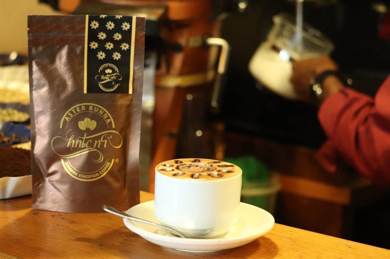 Aster Bunna produces coffee for both the Ethiopian and international markets.