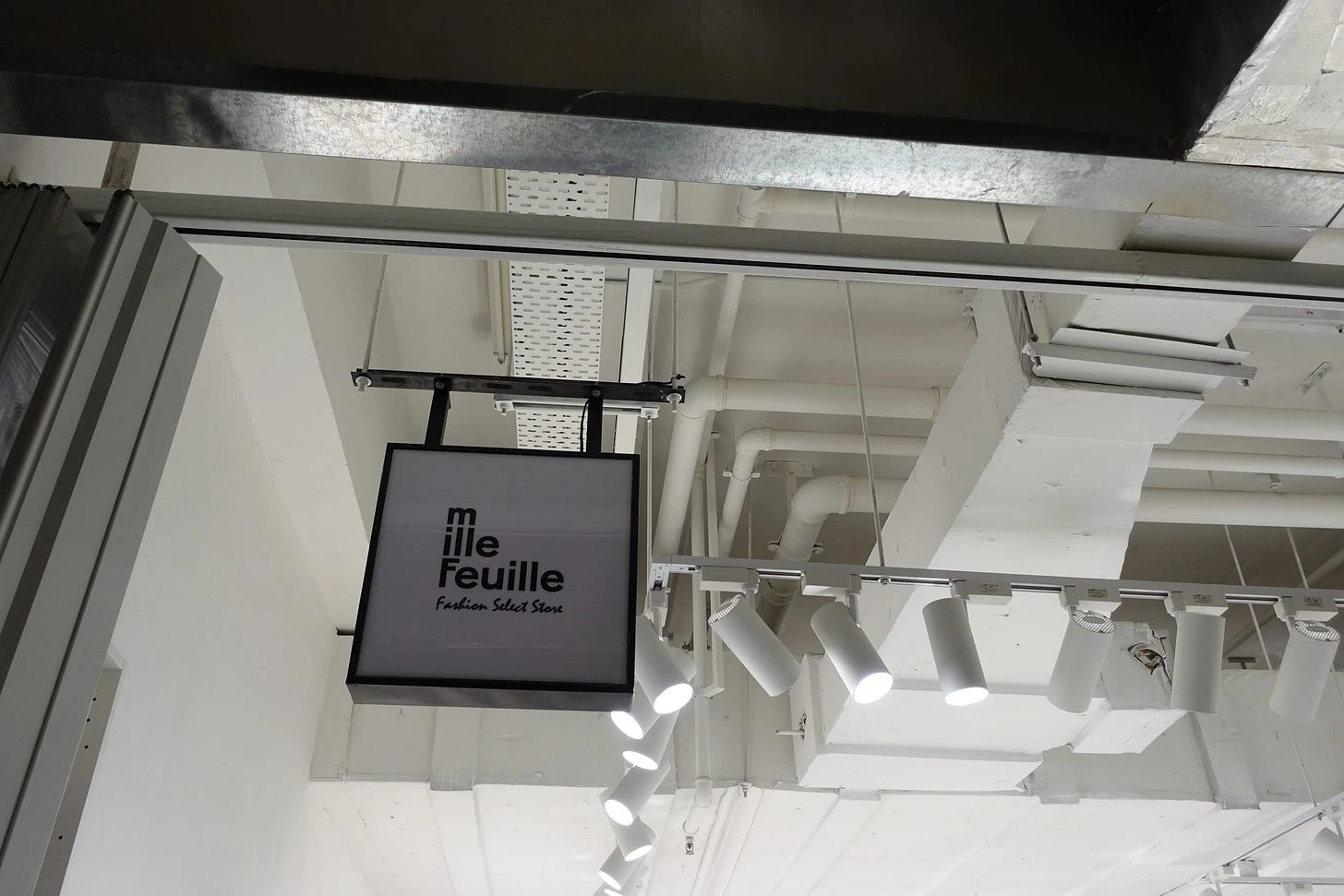 Mille Feuille Signage at The Mills, Hong Kong Mille Feuille Signage at The Mills, Hong Kong