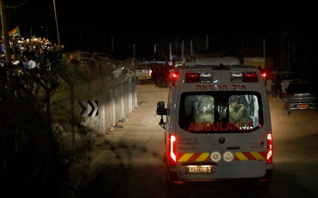 An Israeli military ambulance transporting injured Syrian Druze to an Israeli hospital crosses the border fence near the Druze village of Majdal Shams in the Golan Heights on April 30, 2025 (Jalaa MAREY / AFP) An Israeli military ambulance transporting injured Syrian Druze to an Israeli hospital crosses the border fence near the Druze village of Majdal Shams in the Golan Heights on April 30, 2025 (Jalaa MAREY / AFP)