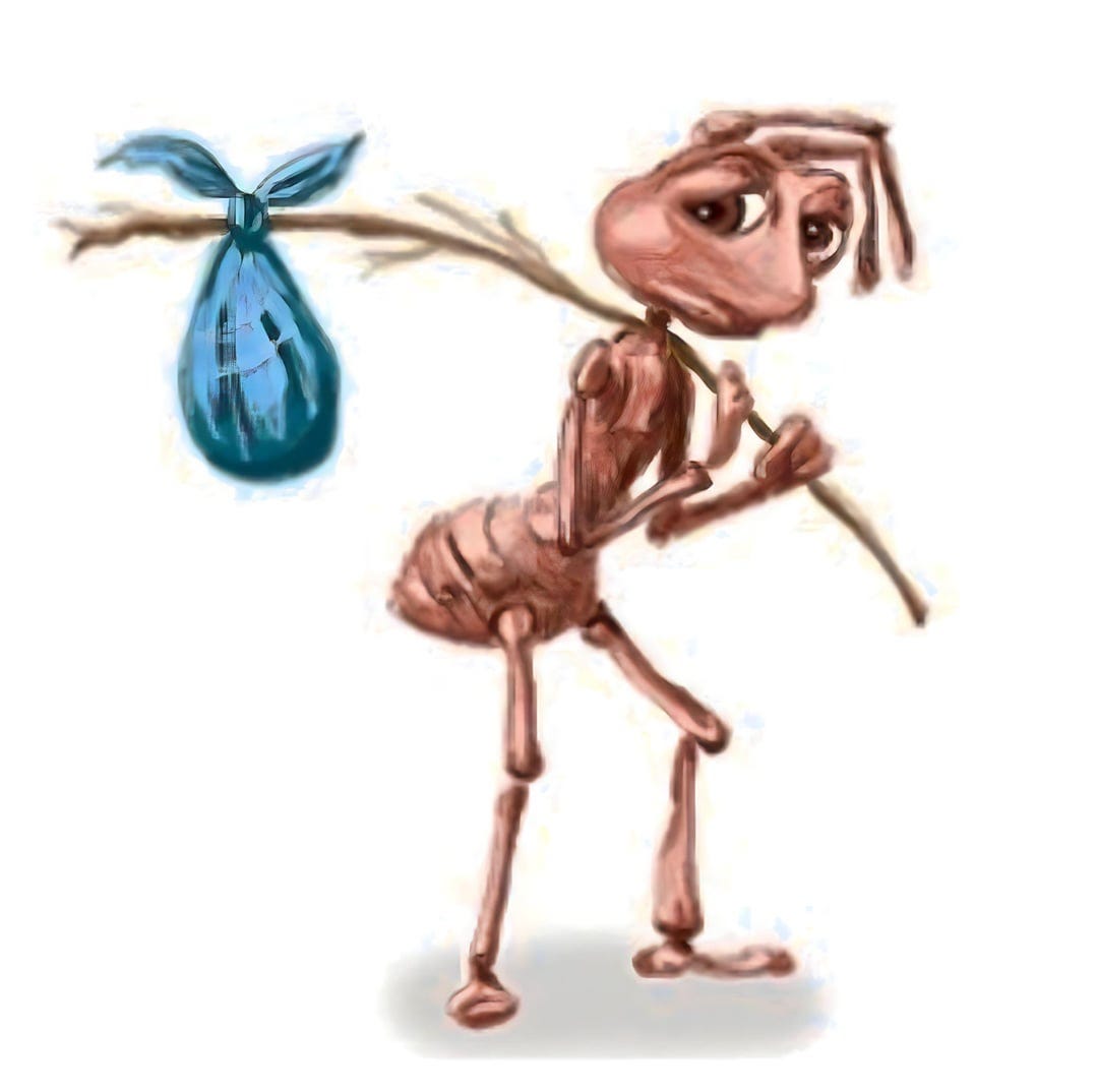 Sad ant : r/MemeRestoration