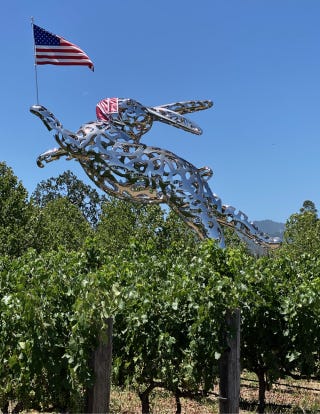 Bunny Foo Foo at Hall Winery  St. Helena Bunny Foo Foo at Hall Winery  St. Helena