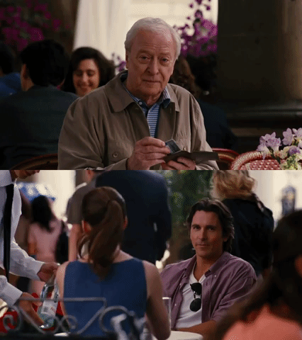 Alfred and Bruce Wayne