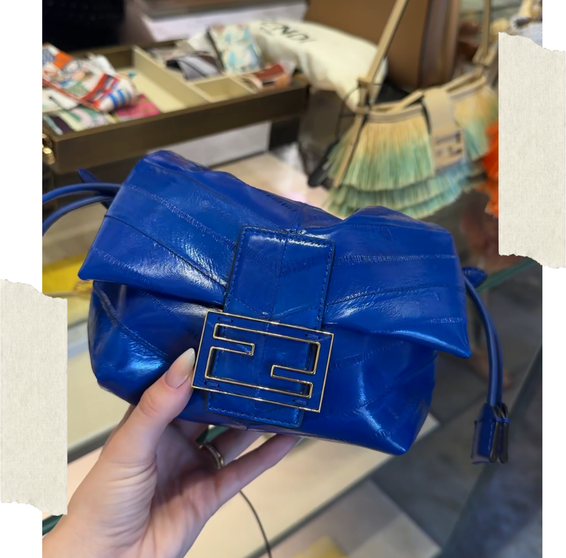 blue fendi bag