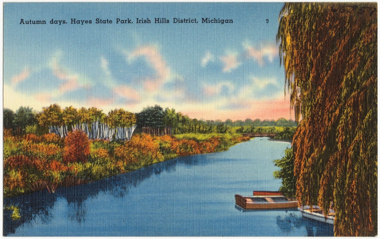 Autumn days, Hayes State Park, Irish Hills District, Michigan - Digital  Commonwealth