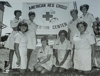 Penni Evans (4th from left) and fellow Donut Dollies, Vietnam, 1970 Penni Evans (4th from left) and fellow Donut Dollies, Vietnam, 1970