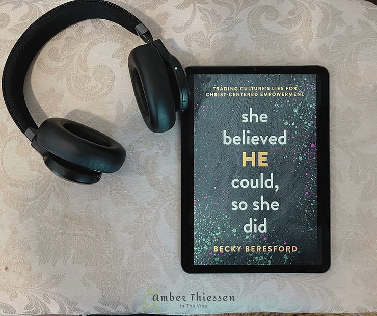 book cover she believed he could so she did by becky beresford introducing the book review