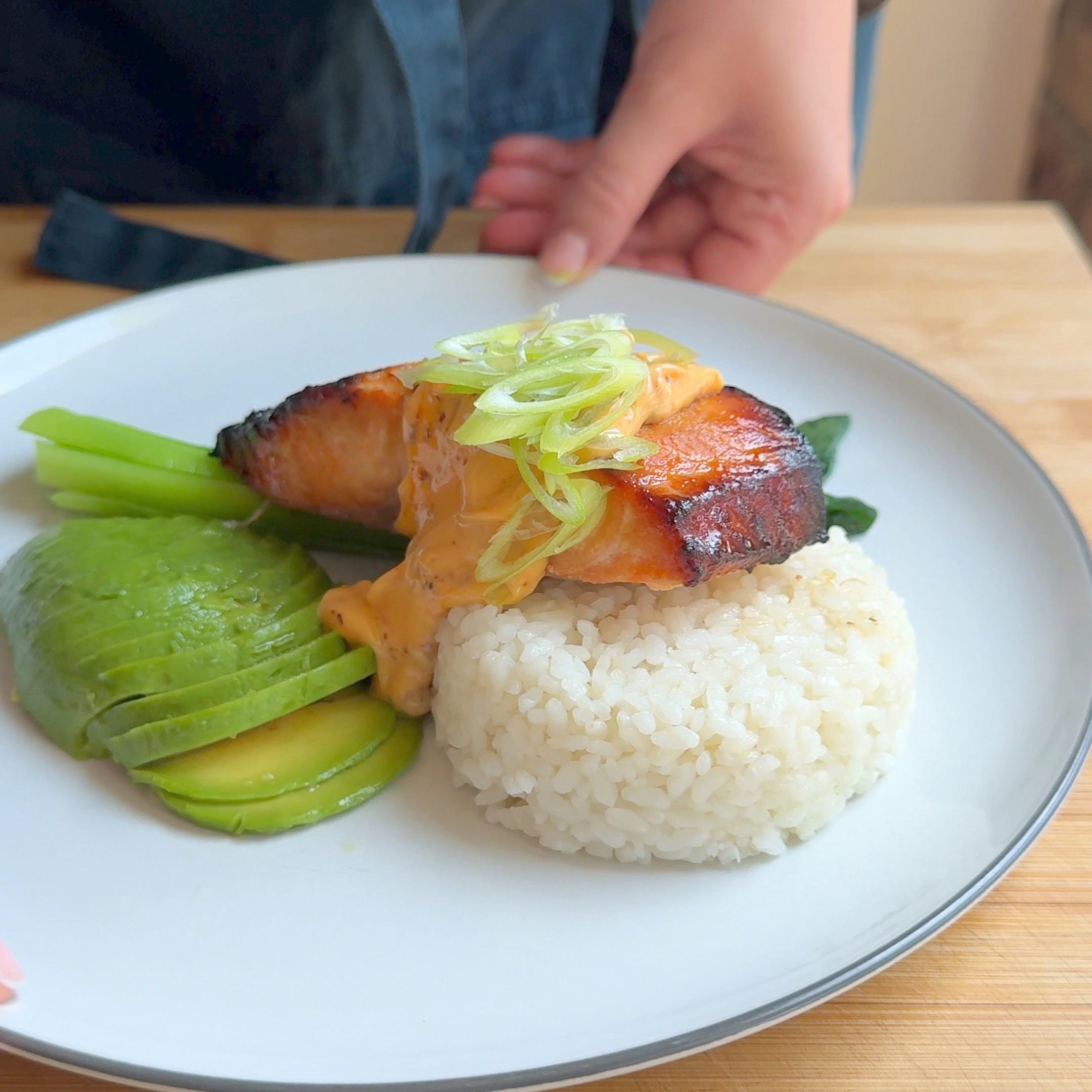 Miso & mirin marinated salmon - Chef Anna Frazer