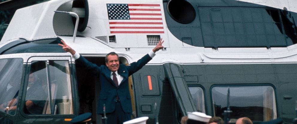 How President Richard Nixon spent his last day in the White House - ABC News