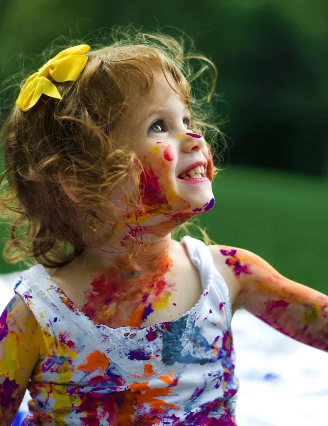 girl with paint of body girl with paint of body