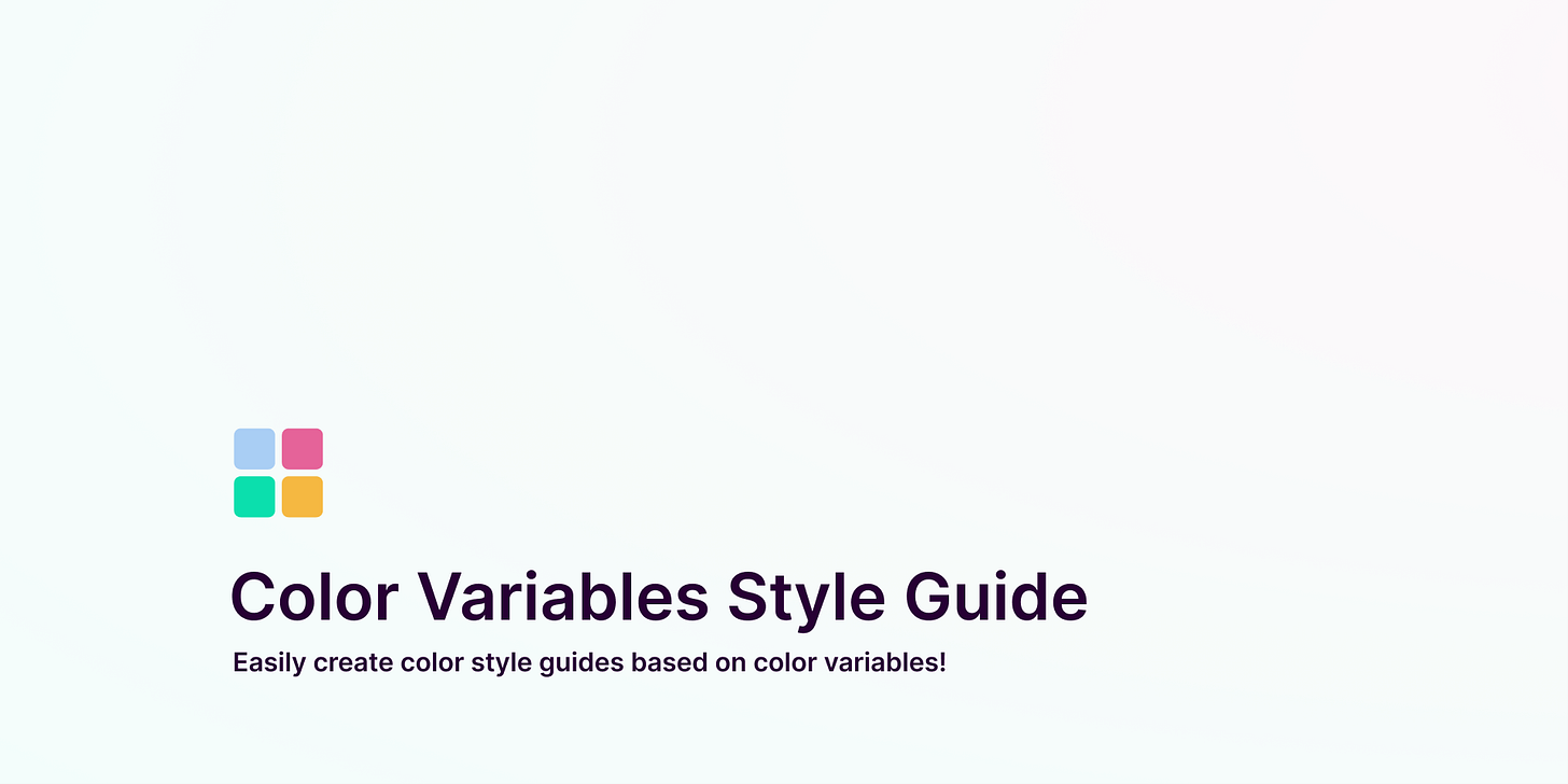 Color Variables Style Guide preview