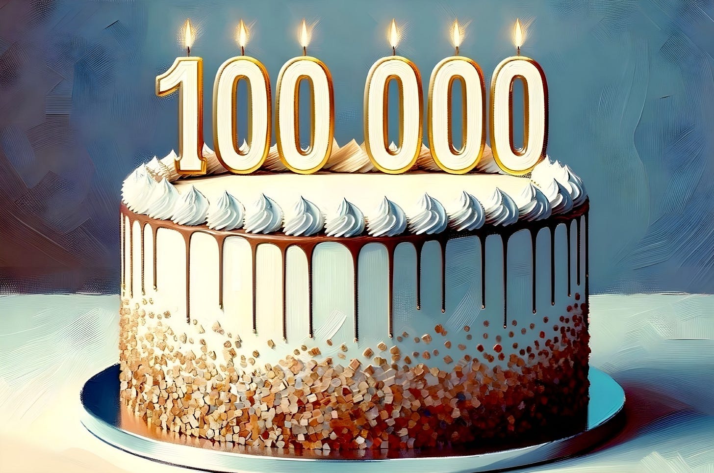 100,000 cake