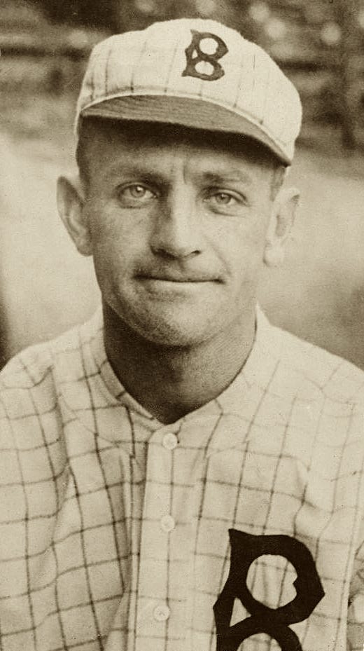 Casey Stengel as a Brooklyn Dodger. Casey Stengel as a Brooklyn Dodger.