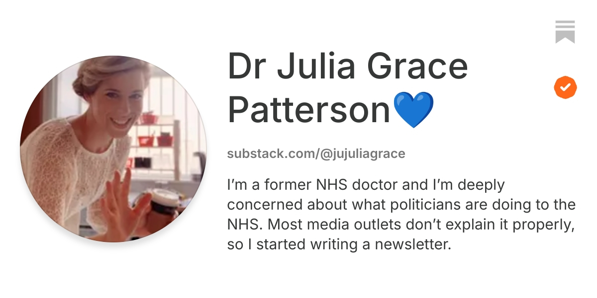 Dr Julia Grace Patterson💙 | Substack