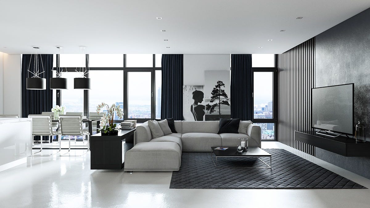30 Black & White Living Rooms That Work Their Monochrome Magic 30 Black & White Living Rooms That Work Their Monochrome Magic