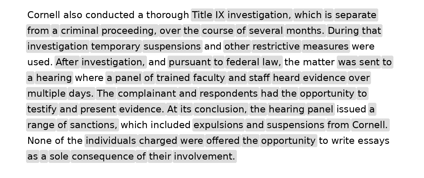 Cornell University, I’ve Been Reading Your Public Statements & Policies ...