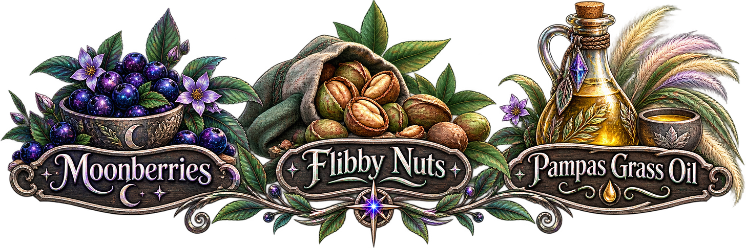 Moonberries - Flibby Nuts - Pampas Oil Moonberries - Flibby Nuts - Pampas Oil