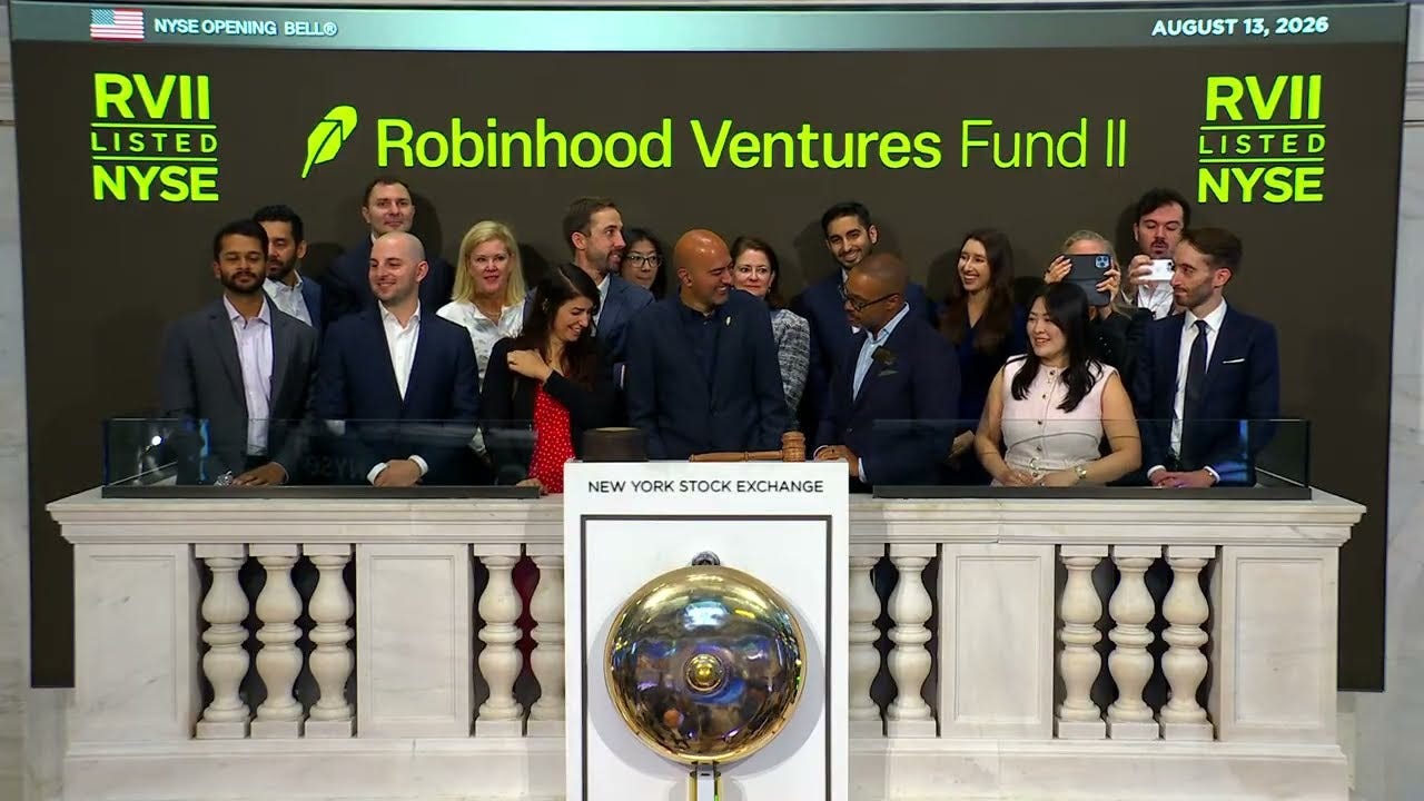 Robinhood Ventures (NYSE: RVII) Rings The Opening Bell®