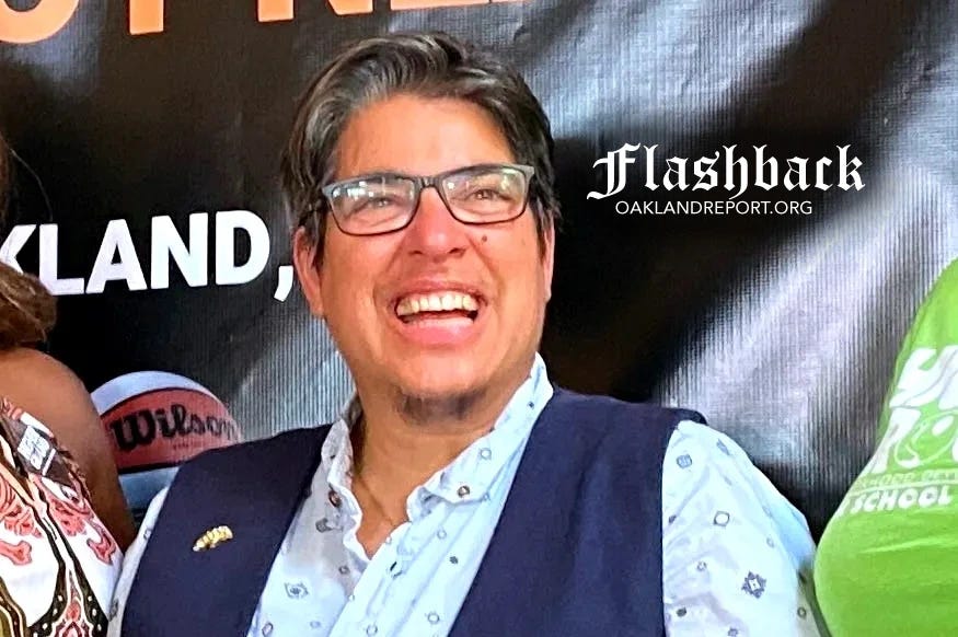 Rebecca Kaplan, then an Oakland City Council member, on June 18, 2021. (Image source: Wikimedia Commons) Rebecca Kaplan, then an Oakland City Council member, on June 18, 2021. (Image source: Wikimedia Commons)