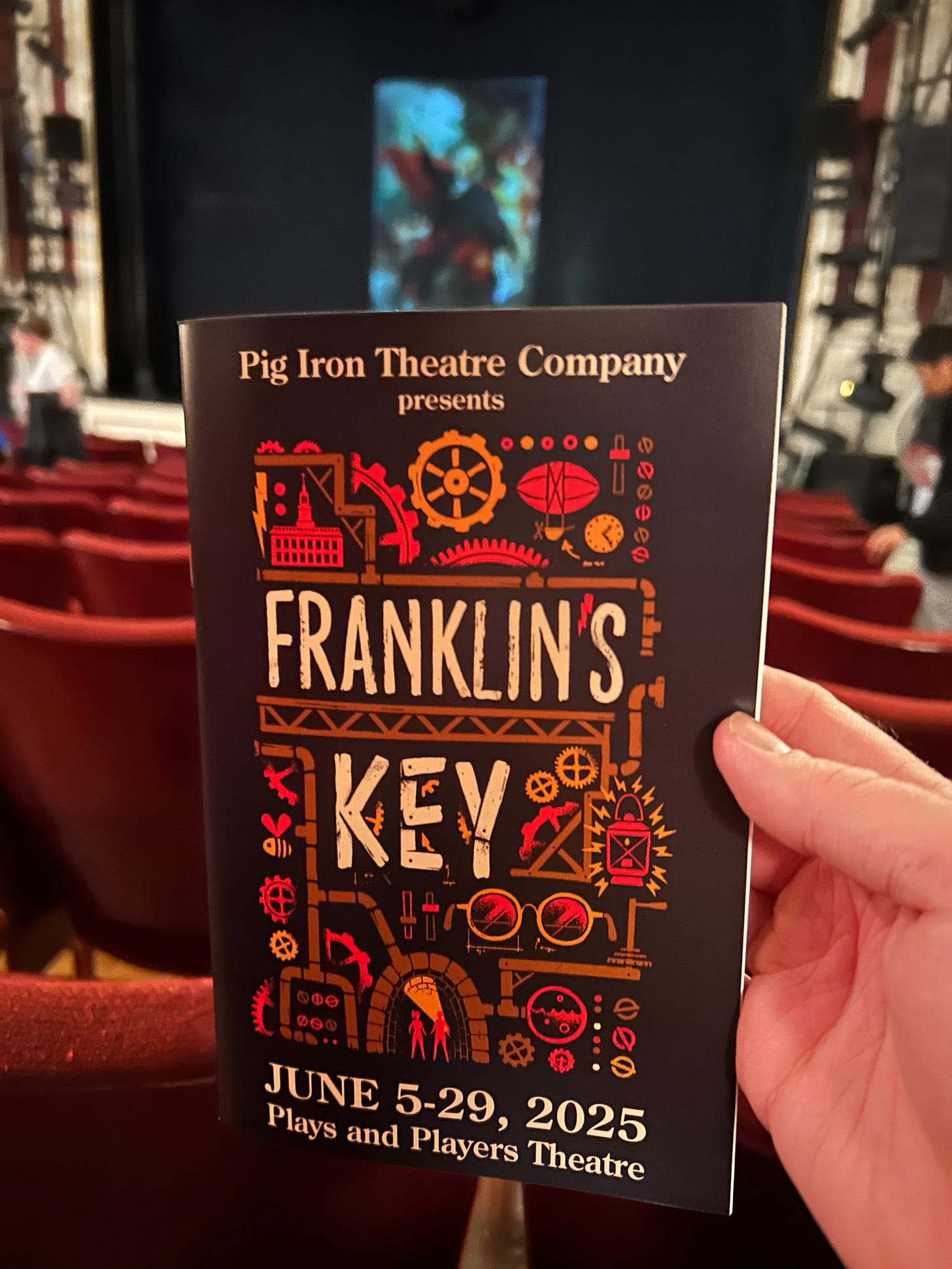Program for Franklin's Key by Pig Iron Theatre Company at Plays and Players Theatre, Philadelphia Program for Franklin's Key by Pig Iron Theatre Company at Plays and Players Theatre, Philadelphia