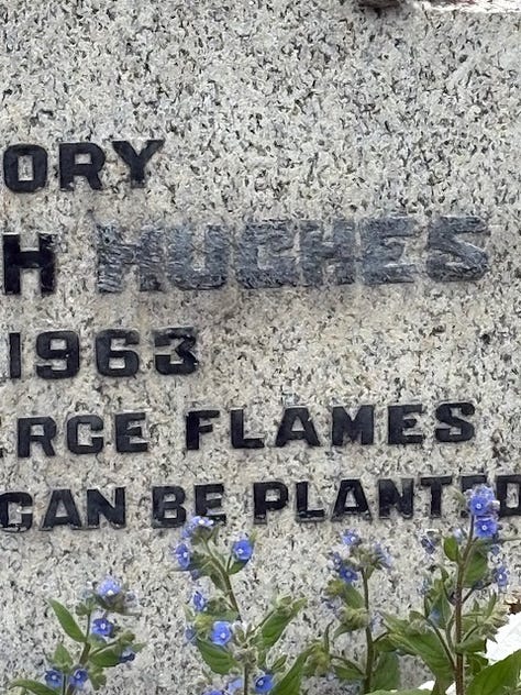 Sylvia Plath's grave