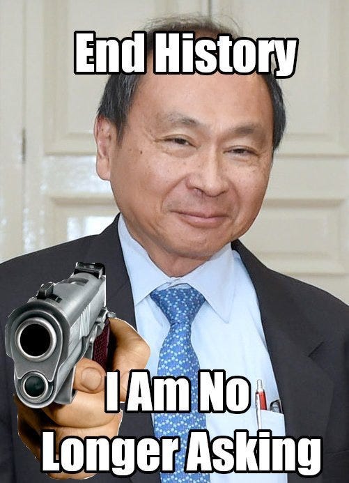 Centrally Unplanned — Loving the Francis Fukuyama memes coming from the...