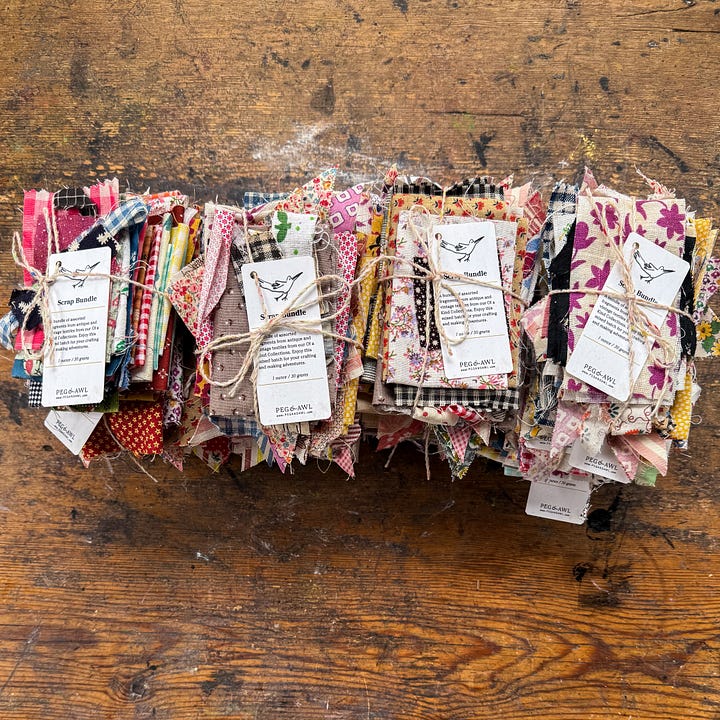 Antique textiles gingham stripes floral feedsack cotton dresses