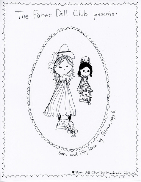 creative family culture, substack, paper doll club, free printable coloring pages, free paper dolls, paper dolls, coloring pages, mackenzie chester, the paper doll club, the sacred everyday