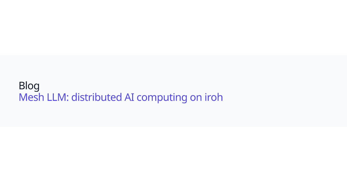 Mesh LLM: Verteilte KI-Inferenz auf eigener Hardware statt Cloud-Abo Mesh LLM: Verteilte KI-Inferenz auf eigener Hardware statt Cloud-Abo